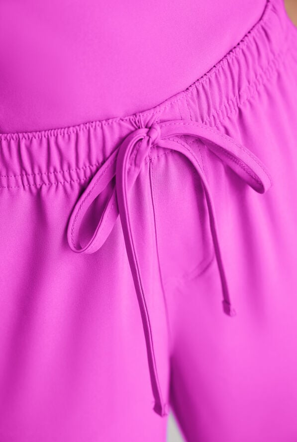 Easy STRETCH Eden Women's 4-Pocket Drawstring Scrub Pants - Electric Fuchsia - 4