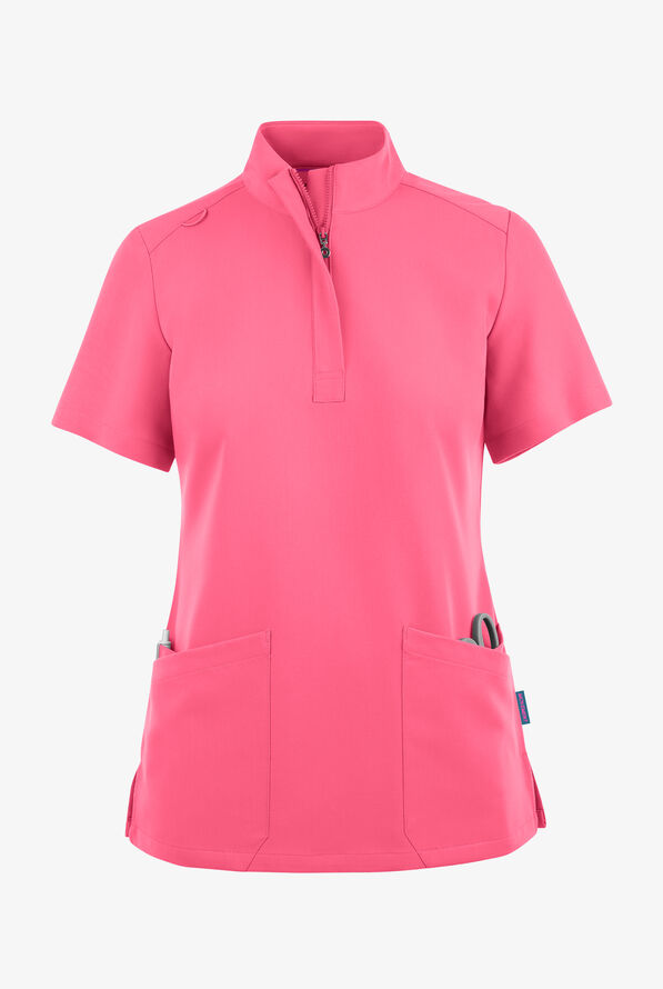 Blusa m&eacute;dica Movement by Butter-Soft con cremallera y 6 bolsillos para mujer - Rose Dusk - 1