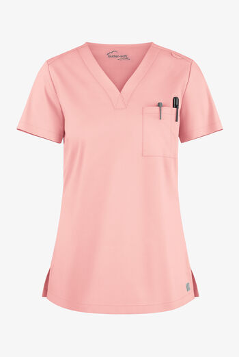 Butter-Soft STRETCH Women's 2-Pocket V-Neck Tuck-In Scrub Top