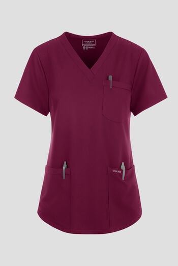 Cherokee Workwear Originals Ultra Women's 3-Pocket V-Neck Scrub Top