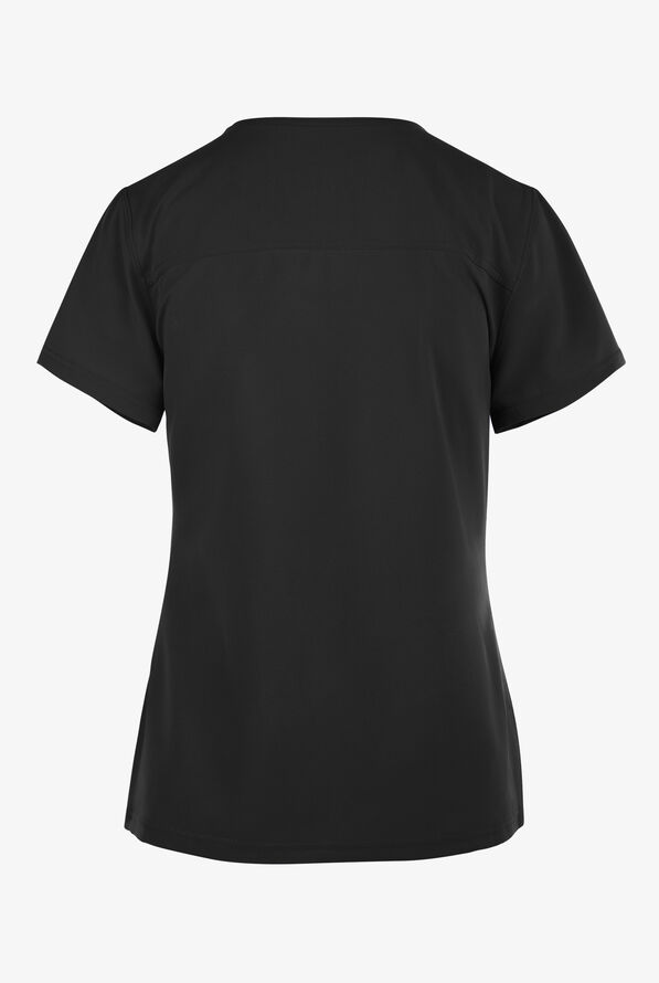 Dickies EDS NXT Women's 4-pocket V-Neck Scrub Top - Black - 2