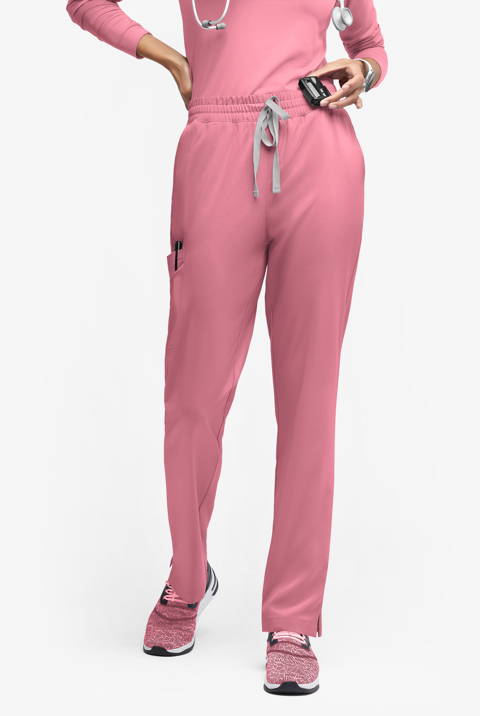 トップス FCRB STRETCH LIGHT WEIGHT & EASY PANTS Easy STRETCH Naya Women's Modern 6-Pocket Straight Leg Scrub