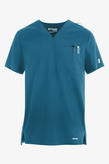 Grey's Anatomy by Barco Evolve STRETCH Journey Men's 1-Pocket Tuck In V-Neck Scrub Top