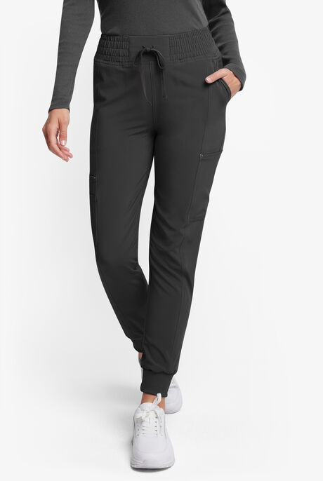 Dickies Riveting Women's 6-Pocket STRETCH Flat Front Cargo Contrast Stitching Jogger Scrub Pants