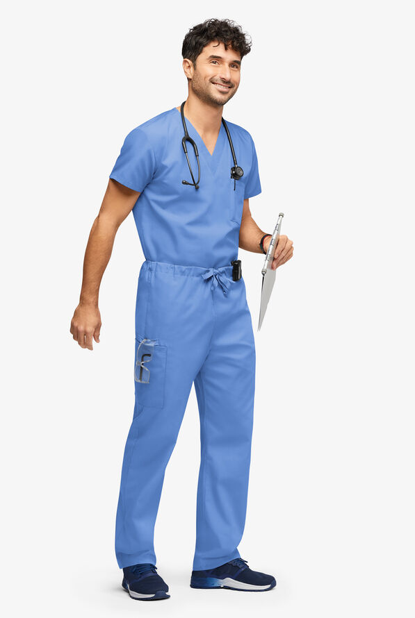 UA Best Buy Scrubs Unisex Scrub Set - Ceil Blue - 2