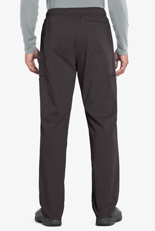 Cherokee Workwear Professionals Men's 5-Pocket STRETCH Cargo Scrub Pants - Short - Pewter - 2