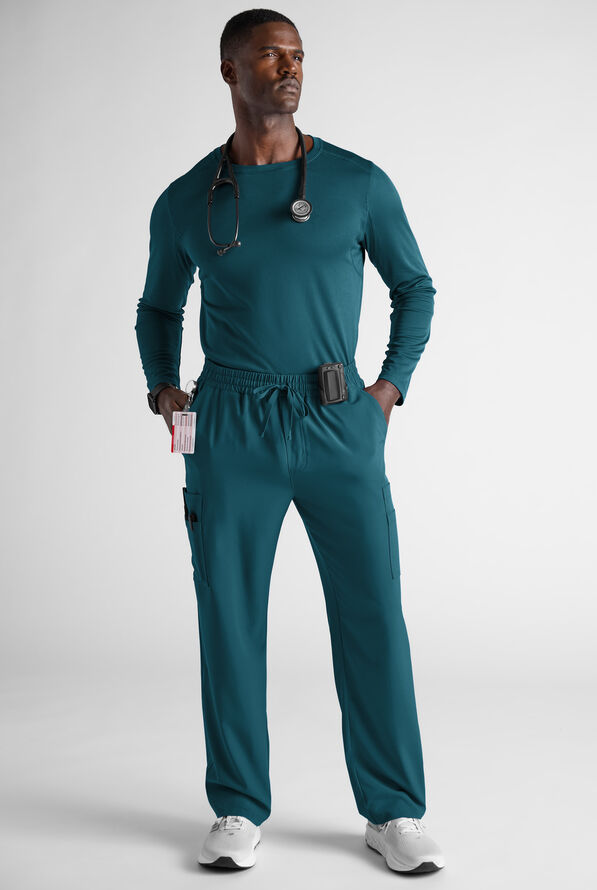 Easy STRETCH Men&rsquo;s 10-Pocket Scrub Pant - Caribbean Blue - 8