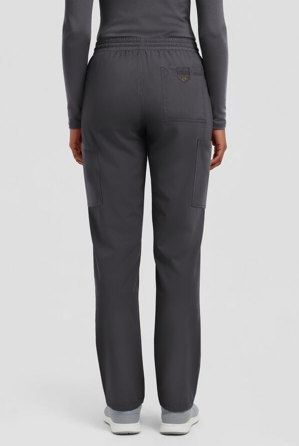 Dickies Forge Women's 6-Pocket Straight Leg Cargo Scrub Pants - Pewter - 2