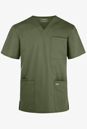Cherokee Workwear Professionals Men's 4-Pocket STRETCH V-Neck Scrub Top