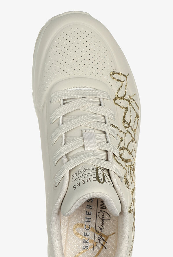 Skechers Street Women's UNO-GOLDEN HEART White Athletic Lace Up Nursing Shoes - null - 2