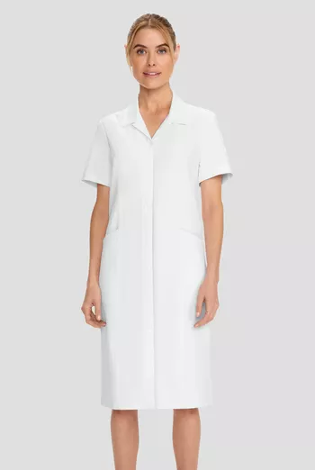 Originals Ultra CK512A Women's Button Front Dress White - XS Originals Ultra CK512A Women's Button Front Dress White - XS