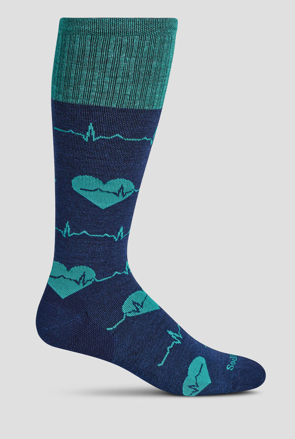 Sockwell Heartbeat Navy Women's 20-30 mmHg Firm Compression Socks - Navy - 1