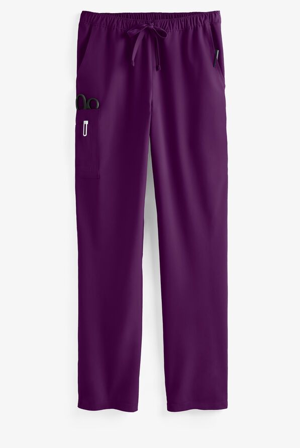 Easy Stretch Unisex Drawstring Scrub Pants, Elastic Scrub Pants