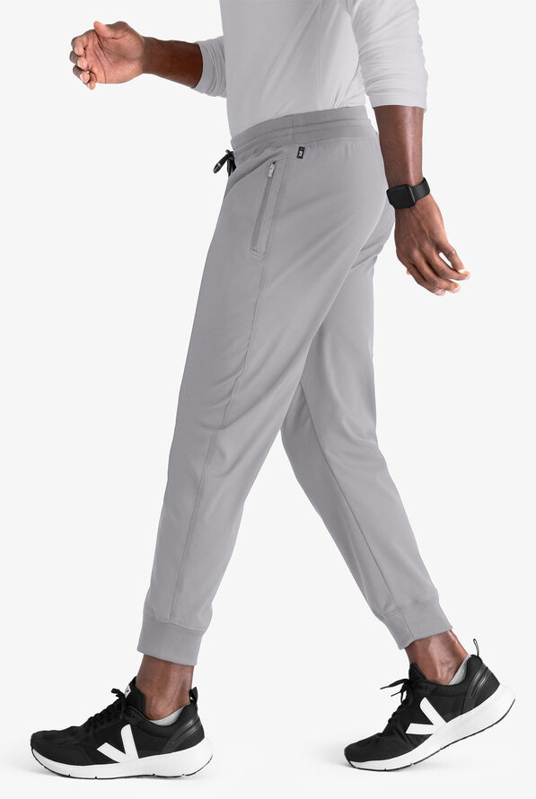 Grey's Anatomy by Barco Spandex STRETCH Murphy Men's 5-Pocket Cargo Jogger Scrub Pants - Moonstruck - 2