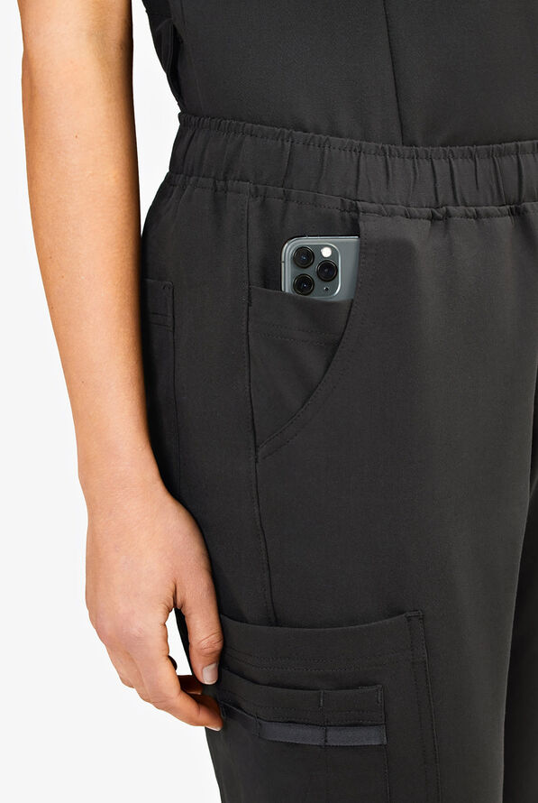 Pantal&oacute;n m&eacute;dico Keswi con cord&oacute;n interior y 9 bolsillos para mujer - Pewter - 5