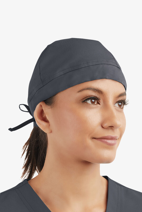 Advantage By Butter-Soft Unisex Drawstring STRETCH Scrub Hat - Pewter - 1