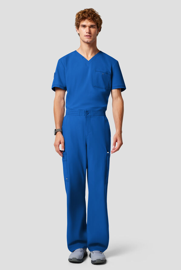 Dickies Forge Men's 6-Pocket Straight Leg Cargo Scrub Pants - Royal - 5