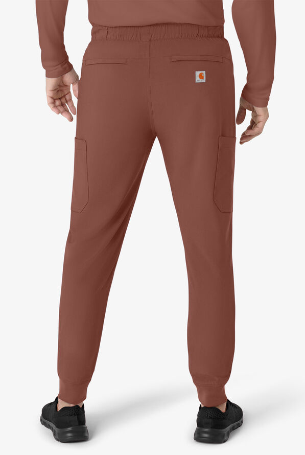Carhartt Cross-Flex Men's 7-Pocket STRETCH Cargo Jogger Scrub Pants - Sable - 2