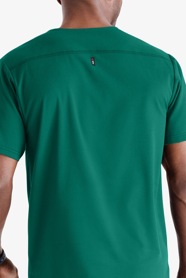 Camisa m&eacute;dica Grey's Anatomy&trade; by Barco Spandex STRETCH Murphy con cuello en V y 2 bolsillos para hombre - Hunter - 4