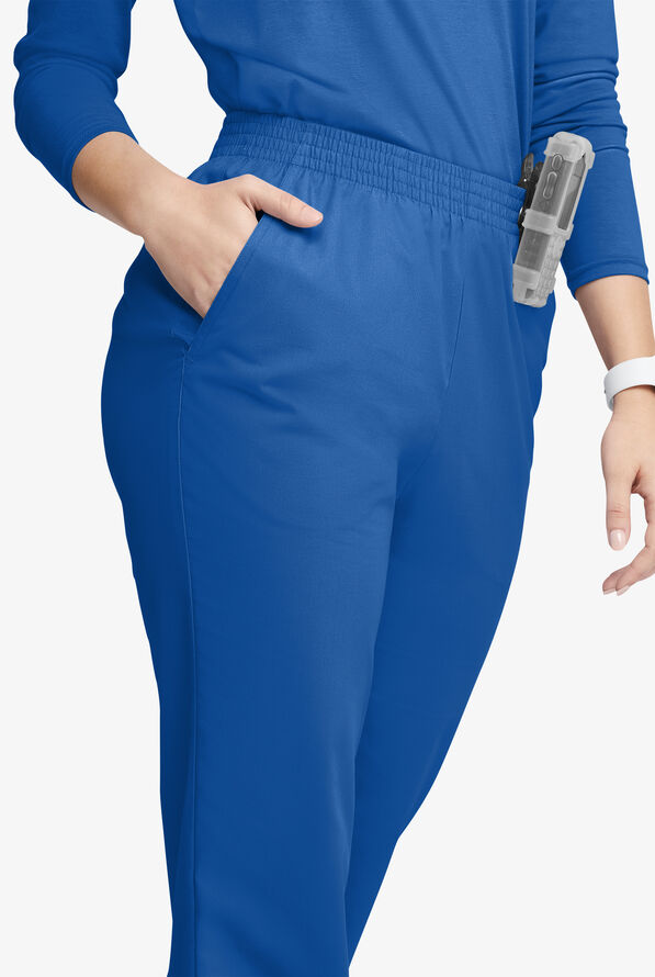 Butter-Soft Originals Women's 2-Pocket High Waisted Straight Leg Scrub Pants - Royal - 2