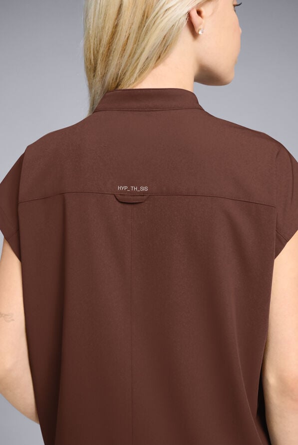 Blusa m&eacute;dica Hypothesis Meta de talla holgada con mangas dolm&aacute;n para mujer - Bitter Chocolate - 4