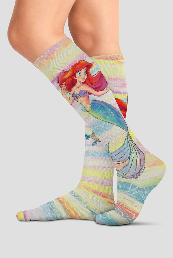 Tooniforms Ariel's World Women's 8-15 mmHg Light Compression Socks - null - 2