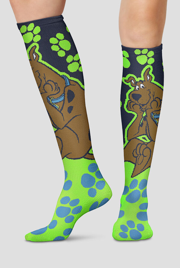 Tooniforms Scooby Doo Women's 10-15 mmHG Wide Light Compression Socks - null - 1