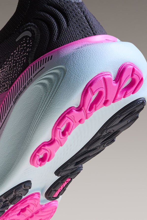 Brooks Women's Adrenaline GTS 25 Black/Cyber Pink/Iced Aqua Athletic Lace Up Shoes - null - 7