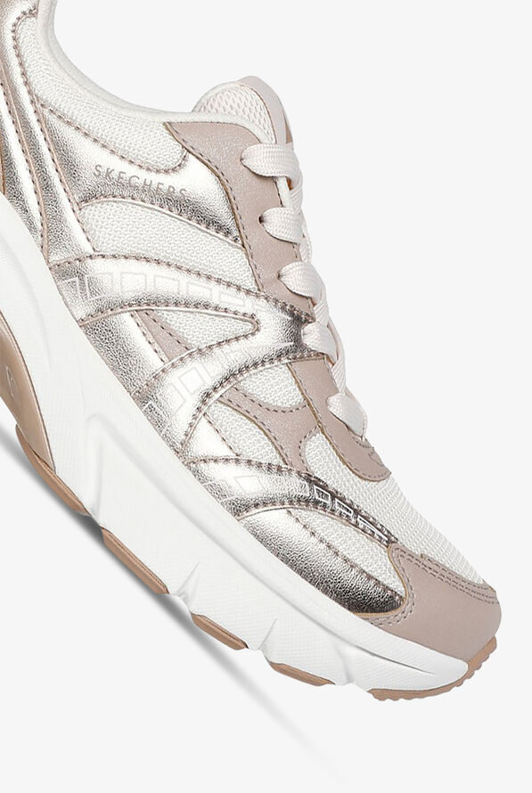 Skechers Street Shadow Stellar 90 Rose Gold Athletic Lace Up Shoes - null - 3