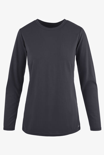 Camiseta médica manga larga Butter-Soft Originals con cuello redondo para mujer