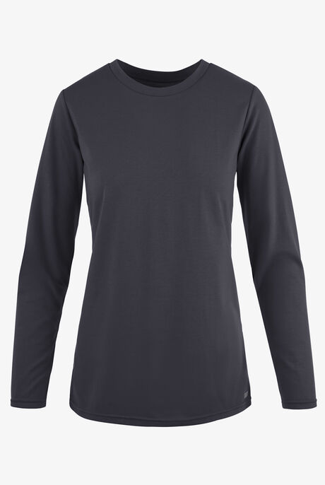 Butter-Soft Originals Women's STRETCH Cotton-Rich Long Sleeve Crew Neck Knit Underscrub