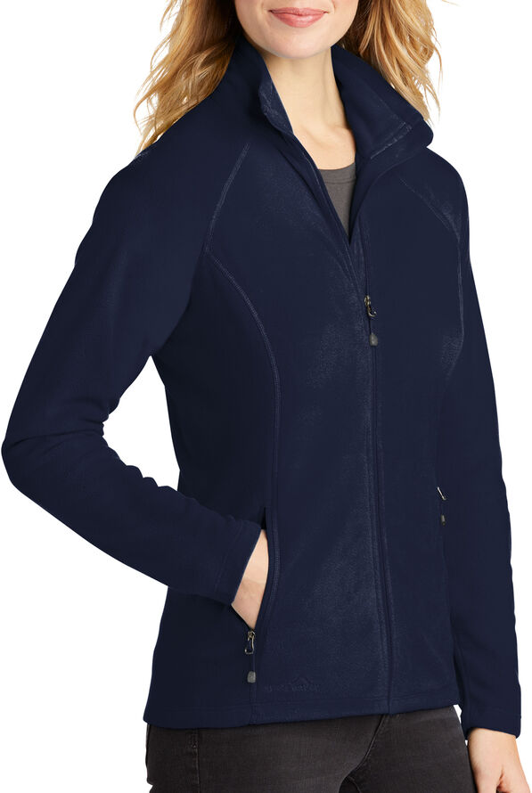 Eddie Bauer Ladies Full-Zip Microfleece Jacket - Navy - 1