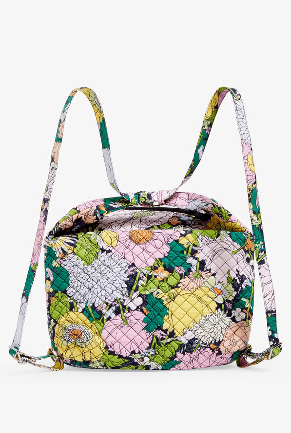 Vera Bradley Recycled Cotton Bloom Boom Women's Convertible Backpack Shoulder Bag - null - 4