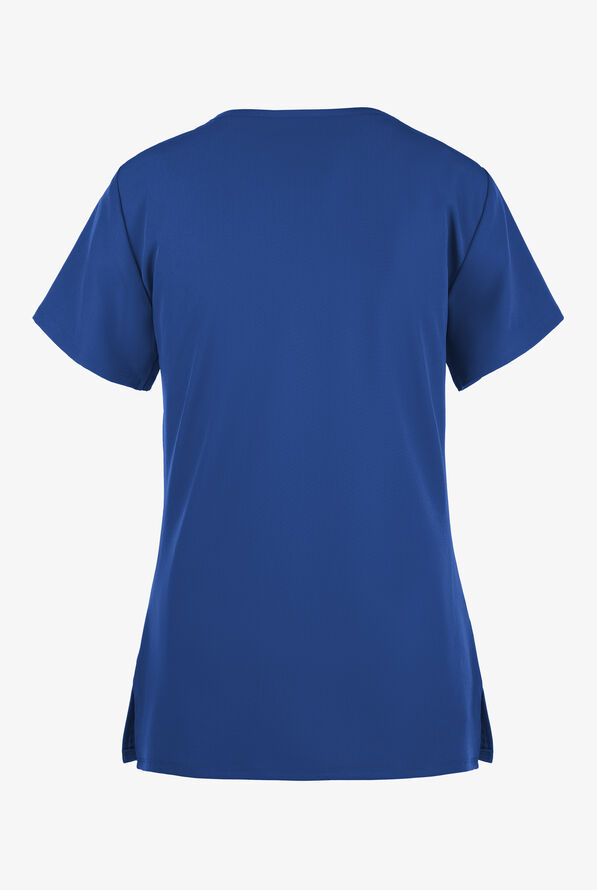 Blusa médica Skechers by Barco Reliance STRETCH estilo cruzado con 3 bolsillos para mujer - Galaxy - 2