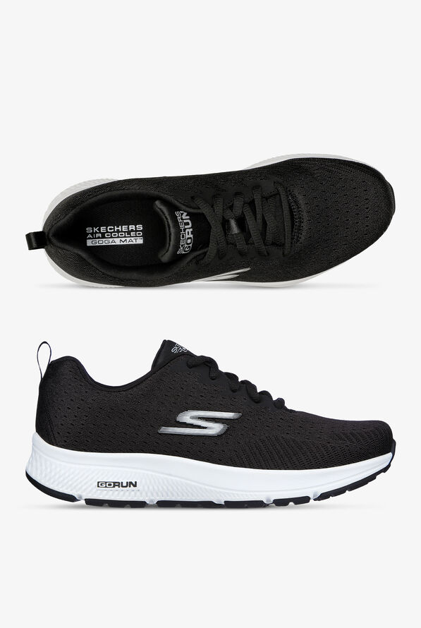 Skechers Performance Women's Go Run Consistent Energize Black Athletic Lace Up Nursing Shoes