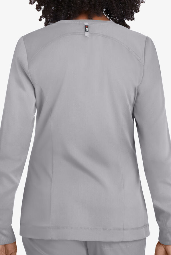 Chaqueta médica abrigada Grey's Anatomy Spandex Stretch Millie con cremallera y 3 bolsillos para mujer - Moonstruck - 2