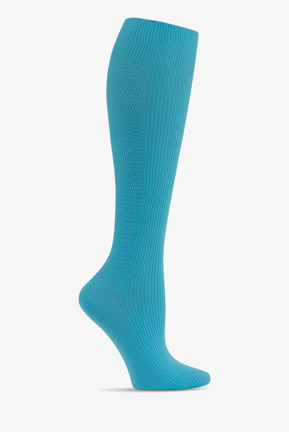 Cherokee Women's 8-12 mmHg Light Compression Socks - Turquoise - 1