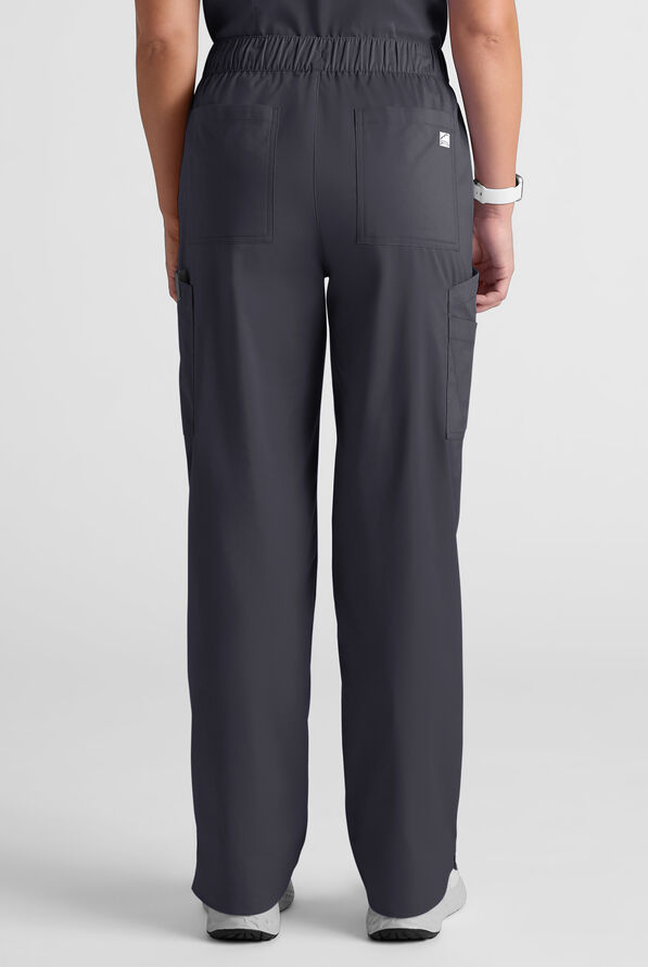 Pantal&oacute;n m&eacute;dico Butter-Soft STRETCH estilo cargo con bragueta y 10 bolsillos para mujer - Pewter - 5