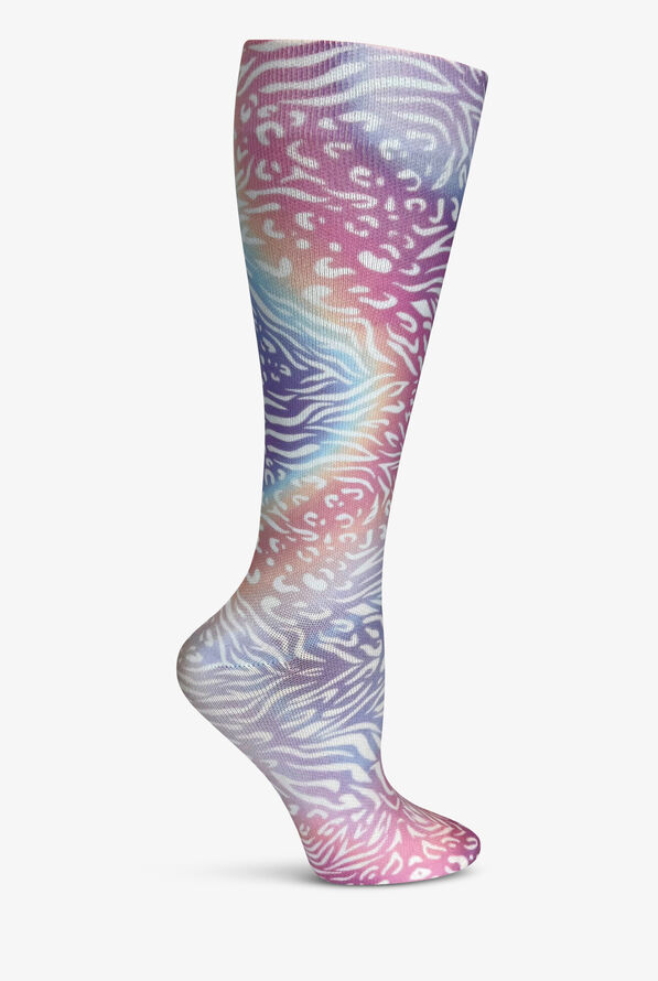 Prestige Women's Soft Comfort Pastel Animal Print 15-20 mmHg Compression Socks - null - 1