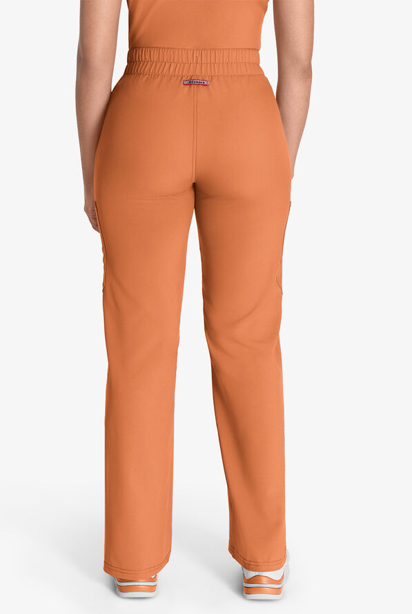 Dickies EDS NXT Women's 5-Pocket Straight Leg Cargo Scrub Pants - Ginger Glow - 4