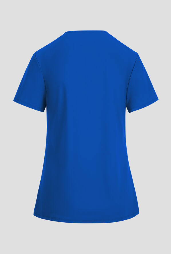 Infinity Pursuit Women's 3-Pocket STRETCH V-Neck Scrub Top - Royal - 2
