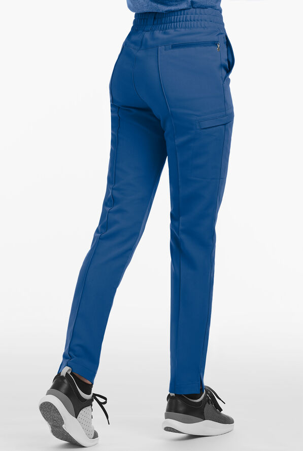 Movement by Butter-Soft Capricorn Women’s 7-Pocket Skinny Pintuck Scrub Pants - Royal - 2