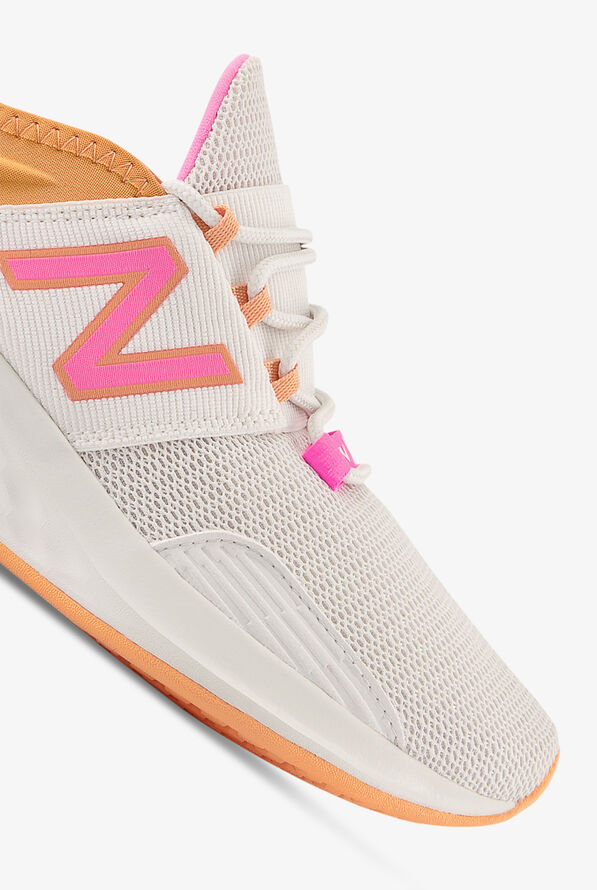 New Balance Women's Fresh Foam Roav Nimbus Cloud/Peach Glaze Athletic Lace Up Nursing Shoes - null - 3