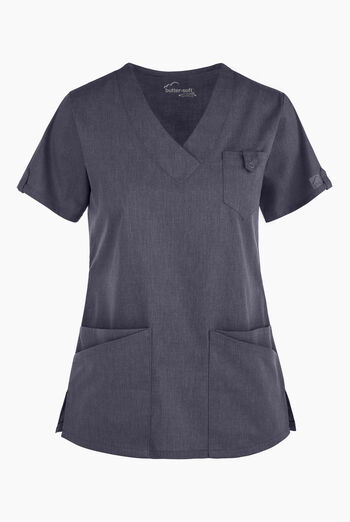 Butter-Soft STRETCH Women's 6-Pocket V-Neck Scrub Top
