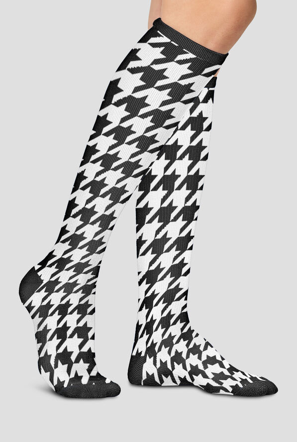 Cherokee Hounds Tooth Women's 10-15 mmHg Light Compression Socks - null - 3