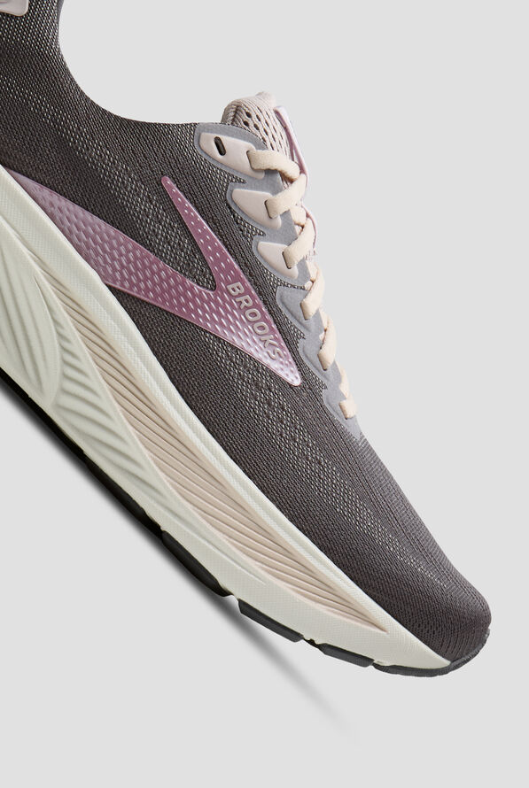 Brooks Women's Ghost 17 Poppy Seed/Pink/Bluewash Athletic Lace Up Shoes - null - 3