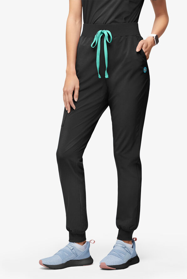 Easy Stretch EcoGrid Adela Women's 6-Pocket Jogger - Onyx Black - 1