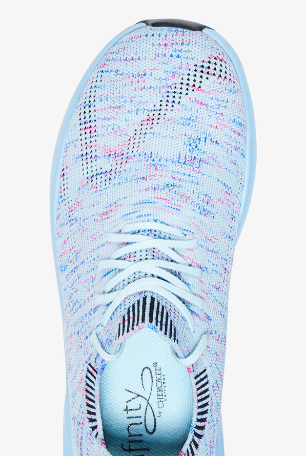 Infinity Women's Bolt Rainbow Static Athletic Lace Up Nursing Shoes - null - 2