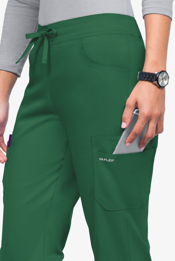 UA Flex2 Flat Front Cargo Scrub Pants, Women's Cargo Scrub Pants