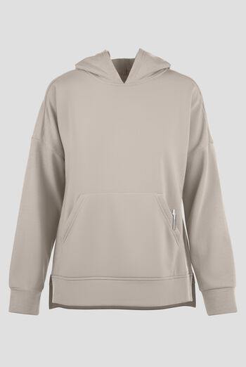 Wink Unwind Women's 1-Pocket STRETCH Fleece Hoodie Scrub Jacket